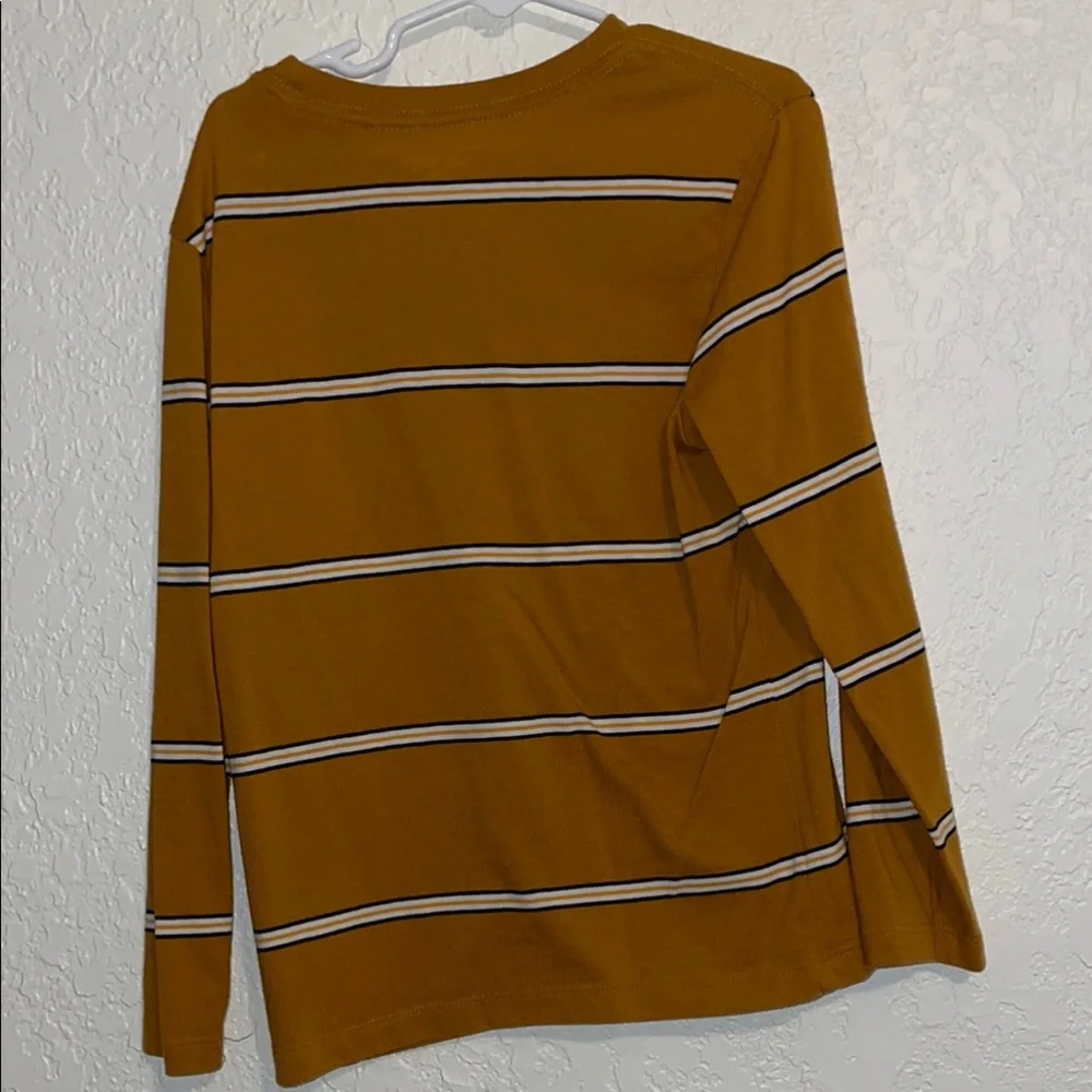 Mustard Striped long sleeve tee - Picture 3 of 4